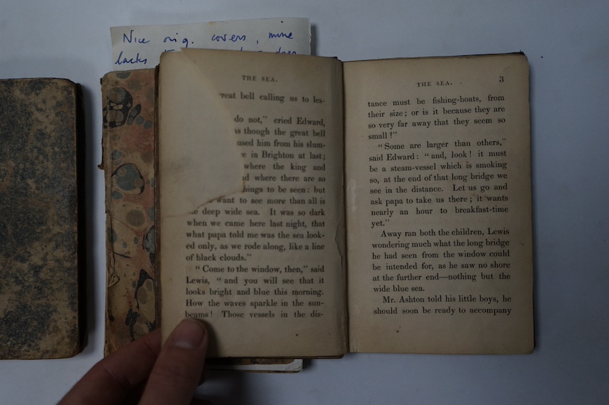 [Sandham, Elizabeth] Sketches of Young People; or A Visit To Brighton, 1822; A Description of Brighthelmstone and the Adjacent Country, 1794; Holidays at Brighton, 1834. (3)